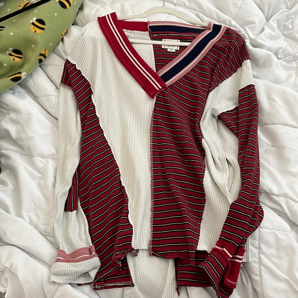 mismatched flowy long sleeve